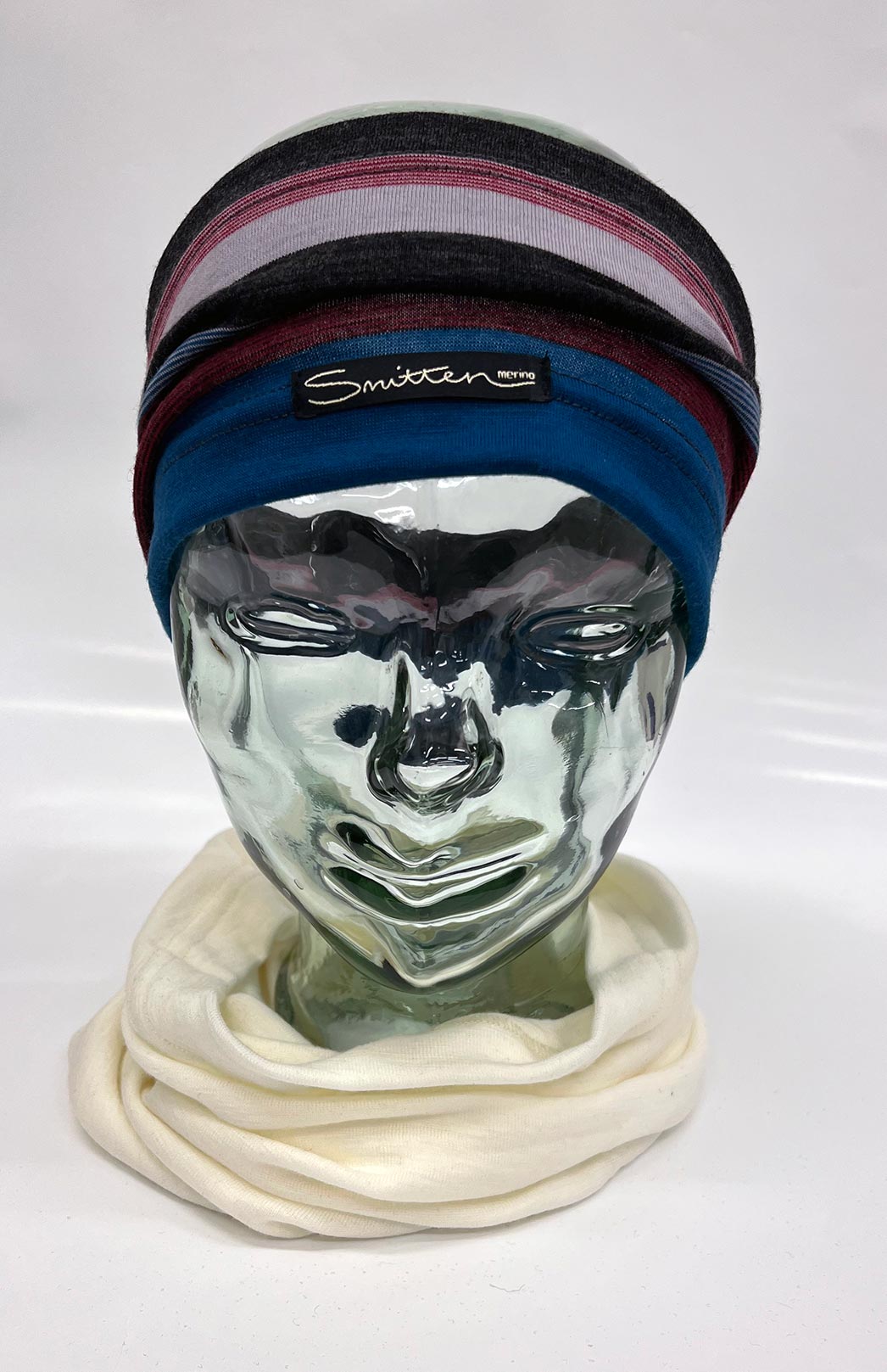 Teal Chilli Charcoal Unisex Merino Wool Thermal Headband