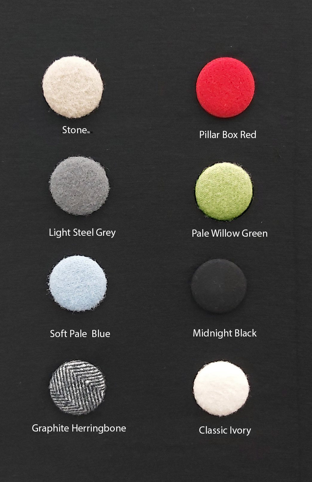 Smitten Button Brooch Women's Merino Wool Magnetic Button Brooch