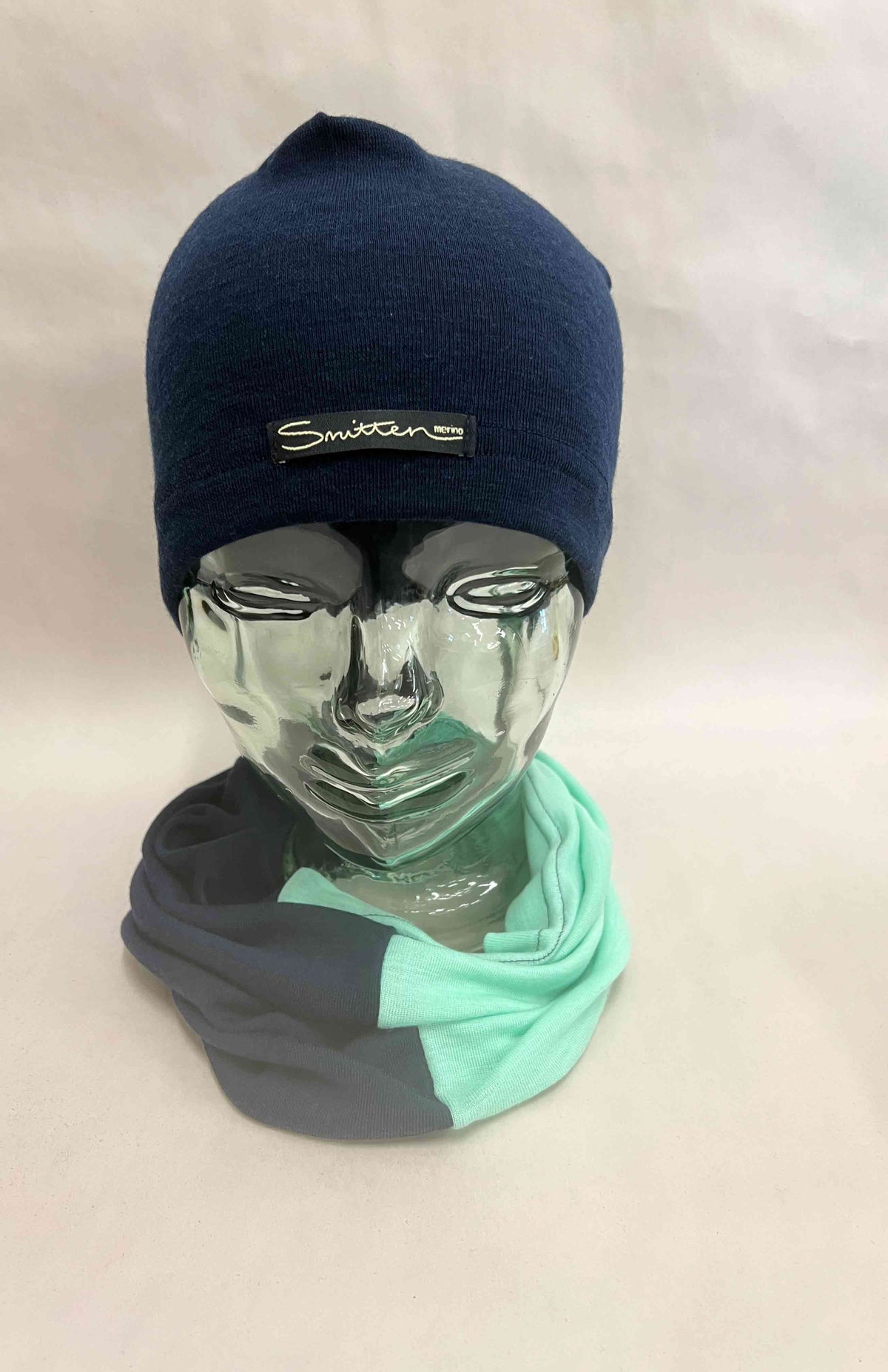 Blue & Green Tones Unisex Merino Wool Thermal Neck Warmer Neck Gaiter