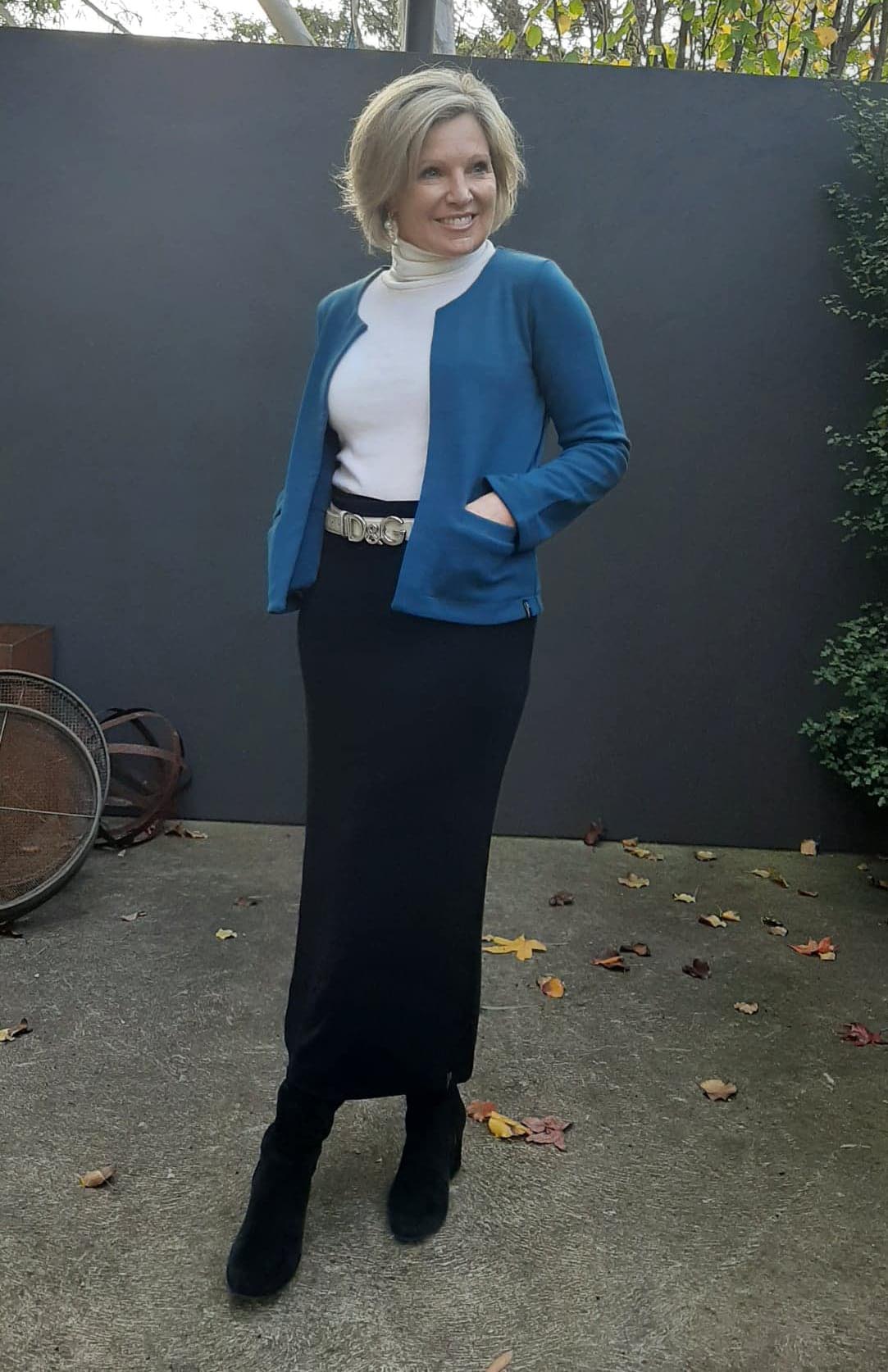 Storm Teal Women's Merino Wool Heavyweight Paris Jacket