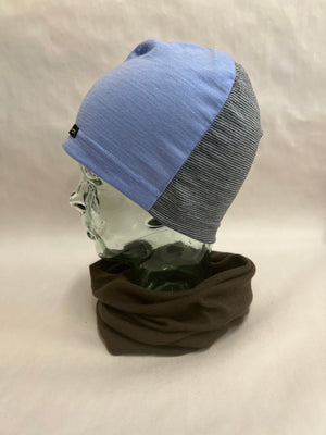 Grey Pinstripe/Pale Blue