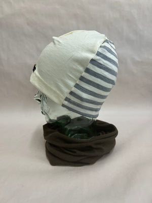Grey Ivory Stripe/Ivory