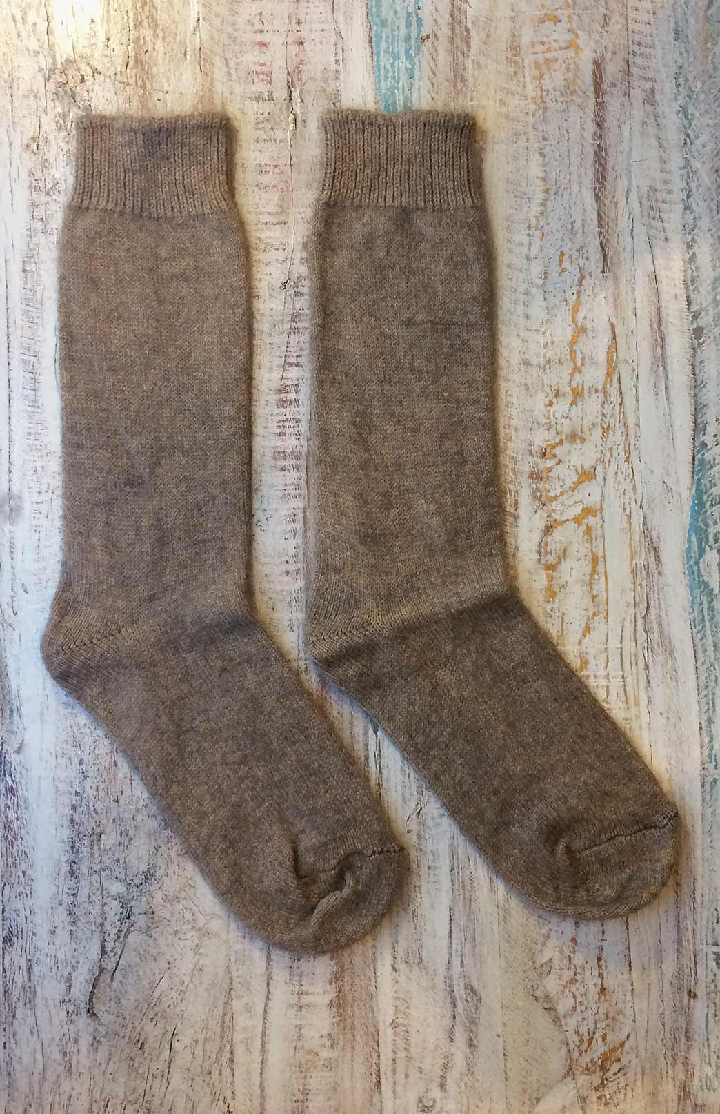 Fawn Brown Unisex Merino Wool and Possum Blend Thermal Socks