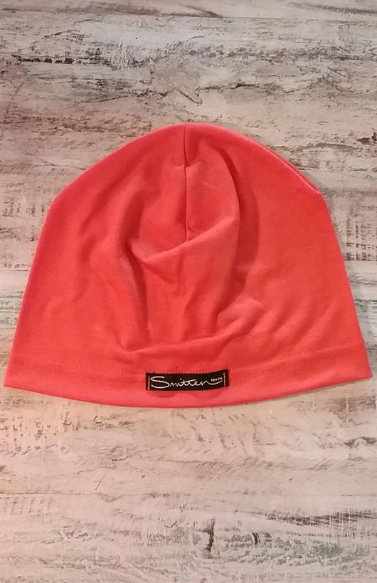 Hot Coral Unisex Merino Wool Loose Fit Mid-weight Beanie