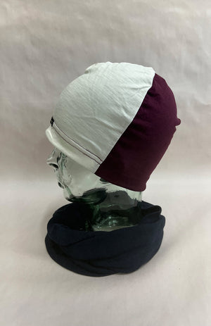 Aubergine/Ivory
