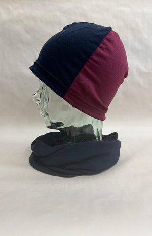 Navy/Aubergine