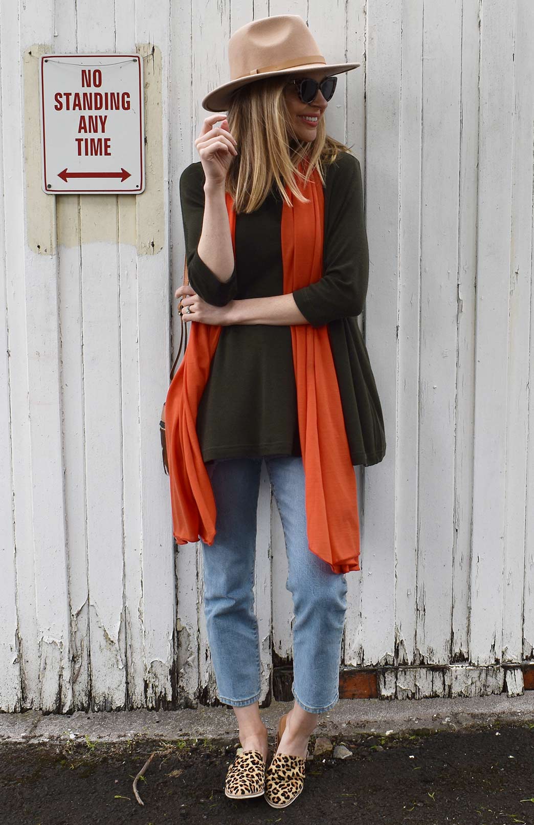 Kale Green Women's Merino Wool Flutter Top with 3/4 Sleeves