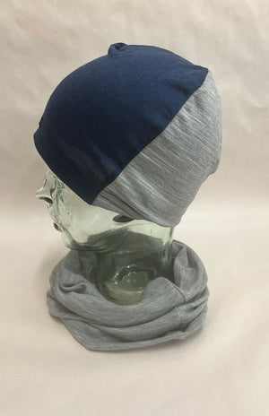 Grey Marl/Navy