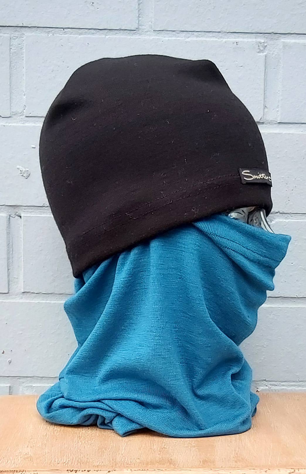 Dragonfly Teal Unisex Merino Wool Thermal Neck Warmer Neck Gaiter