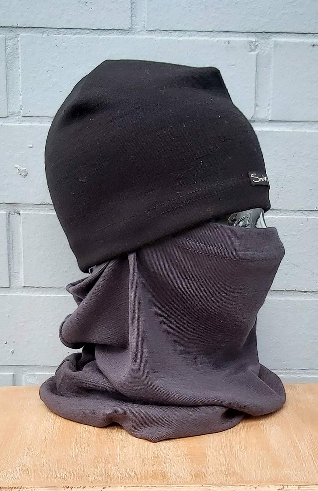 Steel Grey Unisex Merino Wool Thermal Neck Warmer Neck Gaiter