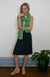 Black Women&#39;s Merino Wool A-Line Skirt

