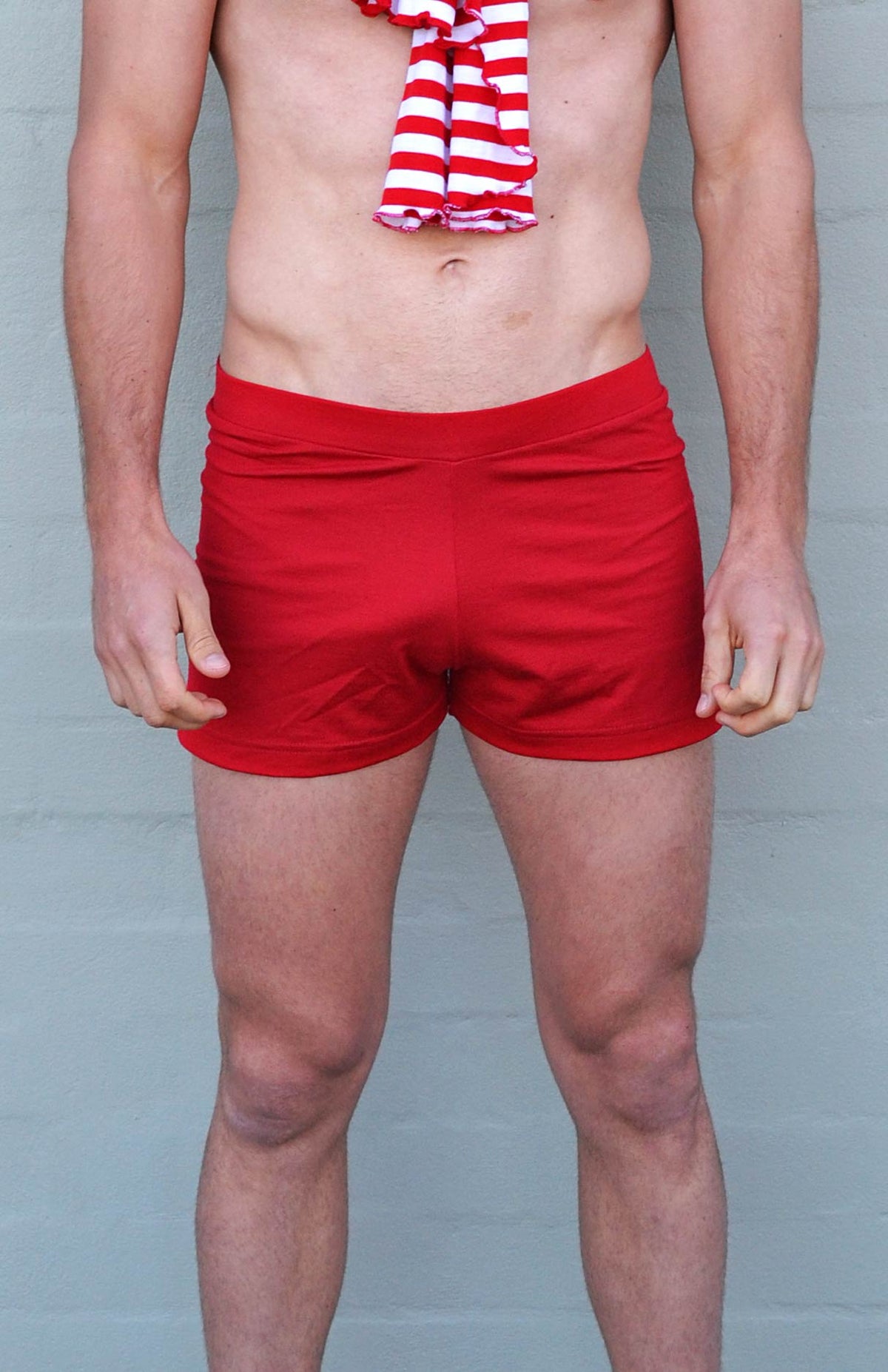 Flame Red Men's Merino Wool Boxer Shorts