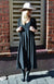 Black Abbey Floral Women&#39;s Merino Wool Sleeveless Dress
