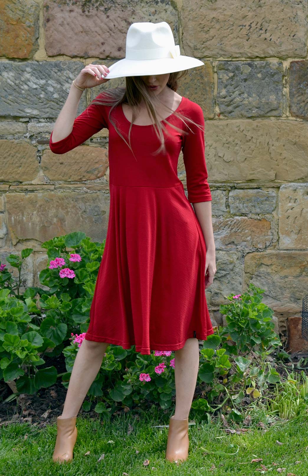Pre Loved: Jackie Dress - 3/4 Sleeve (size 8) 
