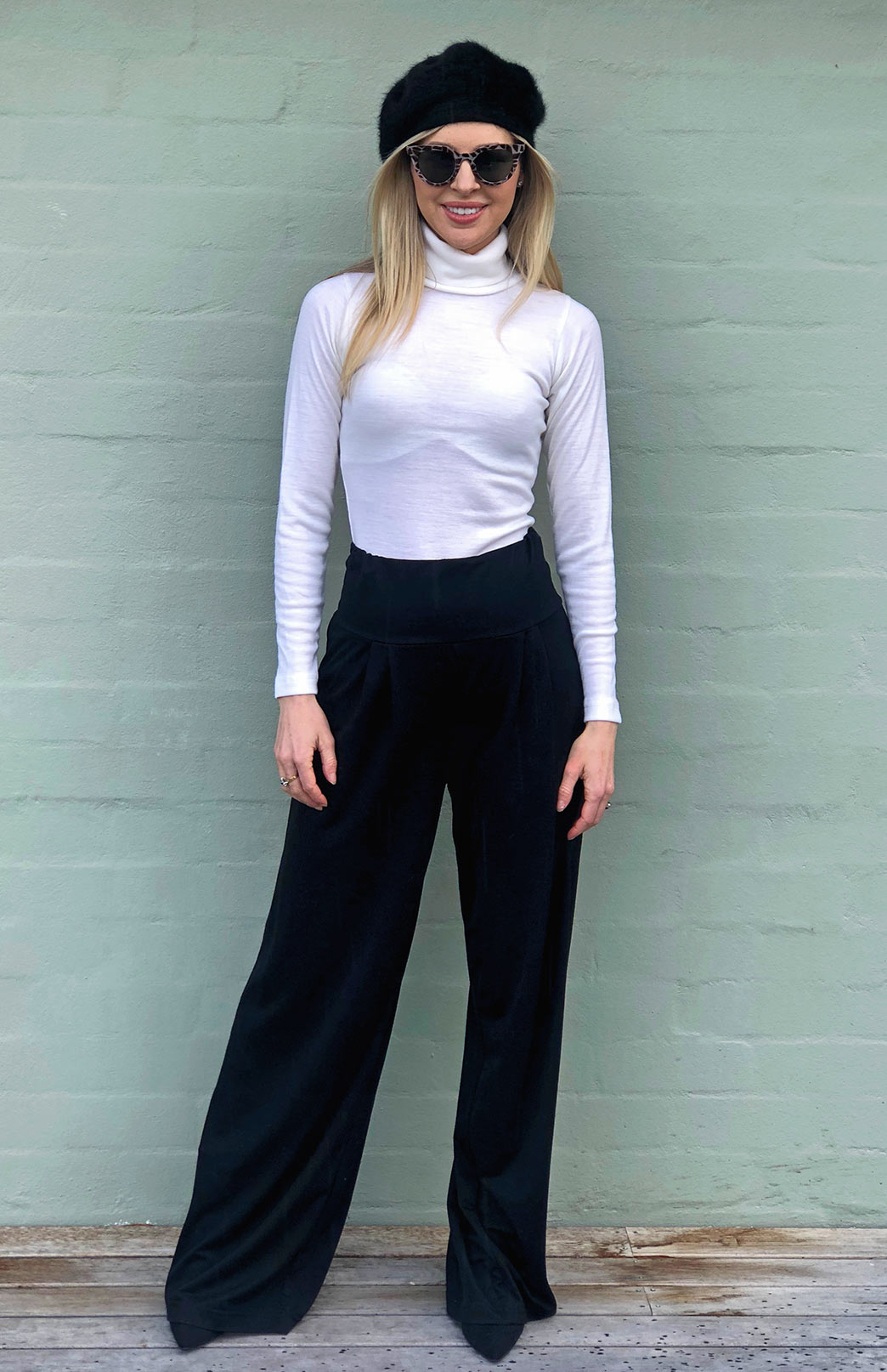 Ivory Women's Merino Wool Long Sleeve Top