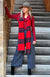 Steel Grey Women&#39;s Merino Wool Crop Pants with Wide Leg
