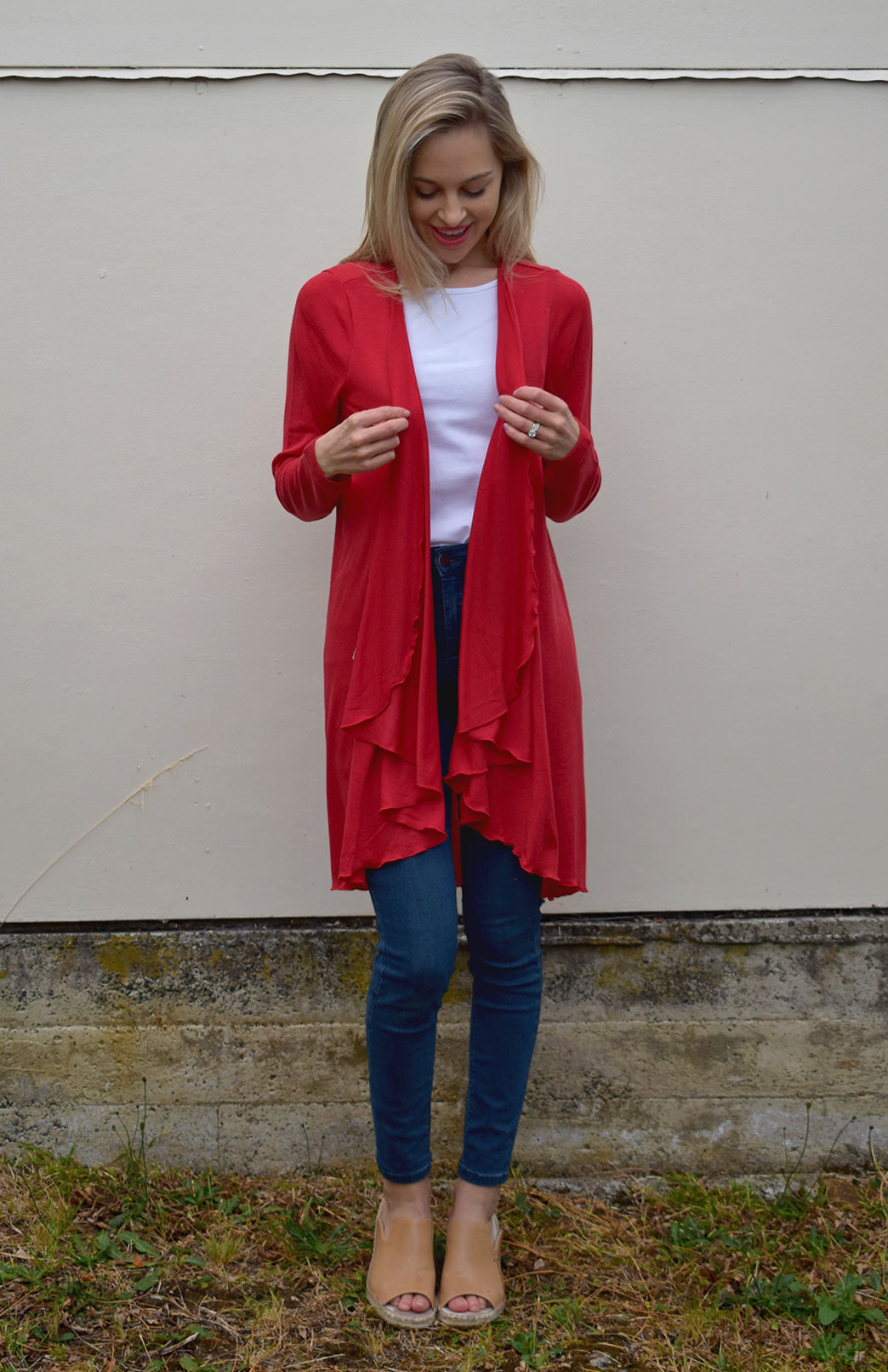 Swing Cardigan Women's Merino Wool Long Sleeve Wrap Around Cardigan