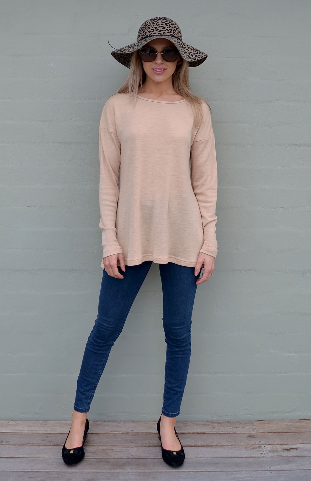 Ella Top Women's Merino Wool Long Sleeve Fashion Top