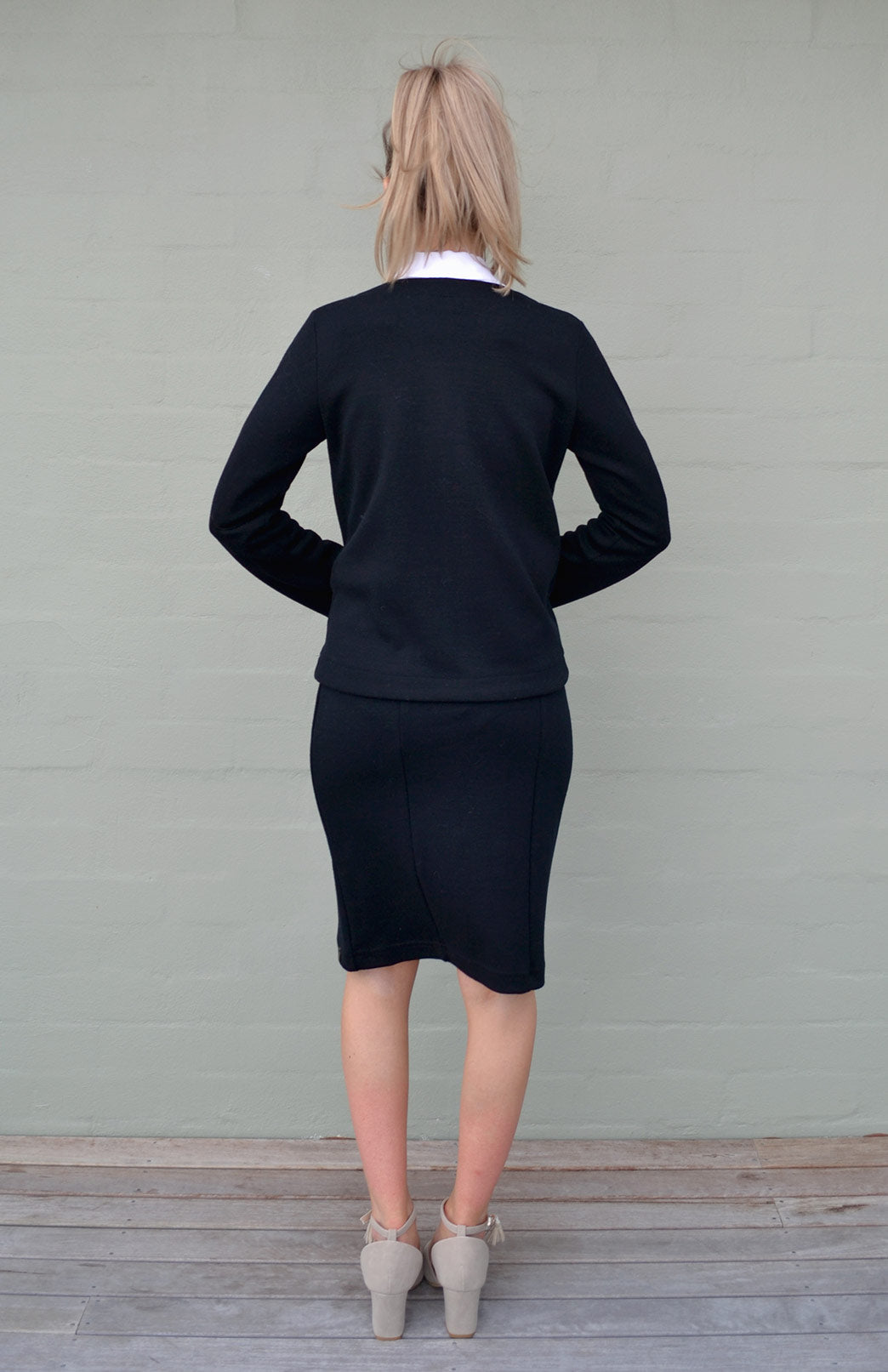 Black Women's Merino Wool Heavyweight Paris Jacket