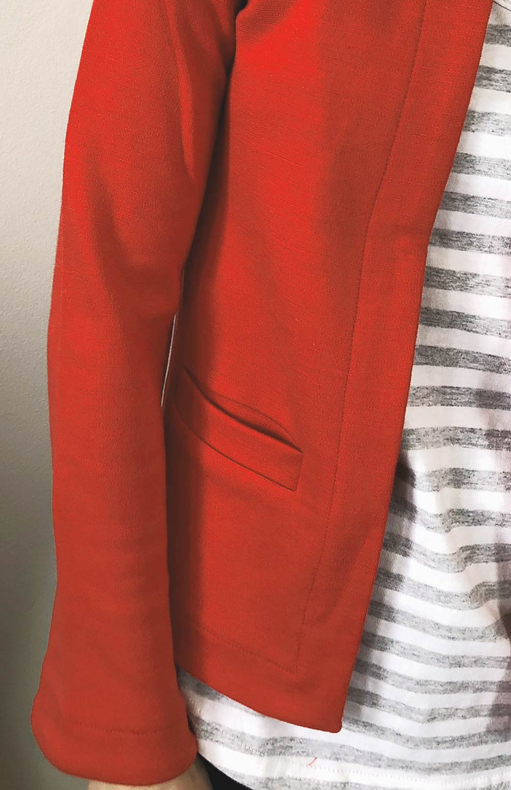 Californian Poppy Red Women's Merino Wool Heavyweight Paris Jacket