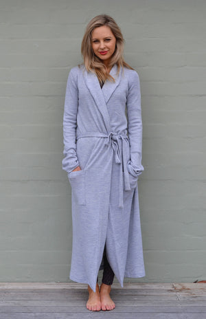 Smitten Merino Wool RIB Dressing Gown