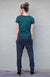Charcoal Marl Women&#39;s Merino Wool Relax Fit Slim Leg Pants
