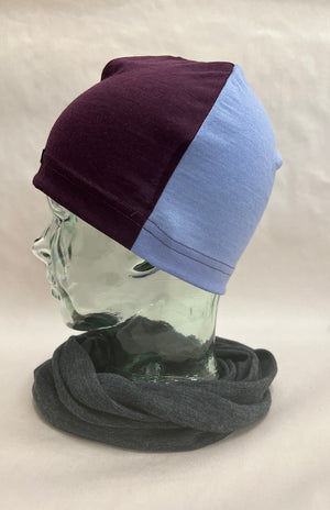 Pale Blue/Aubergine