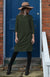 Kale Green Women&#39;s Merino Wool Shift Dress
