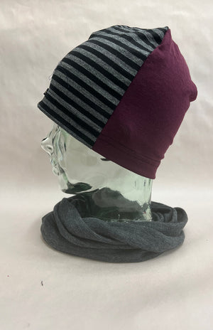 Black Stripe/Aubergine