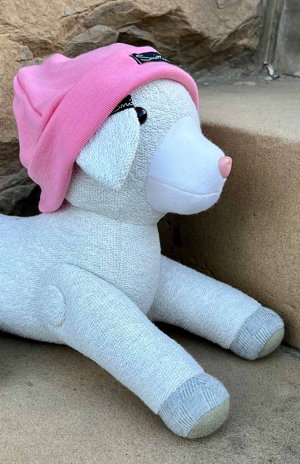 Petal Pink Merino Wool Thermal Beanie for Babies and Children