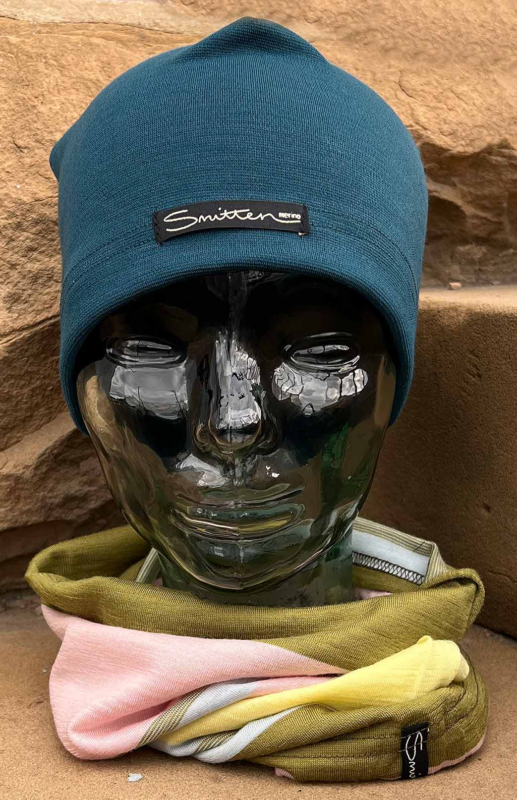 Bloom Multi Stripe Unisex Merino Wool Thermal Neck Warmer Neck Gaiter