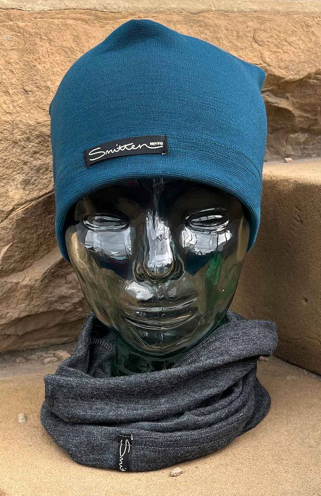 Charcoal Marl Unisex Merino Wool Thermal Neck Warmer Neck Gaiter