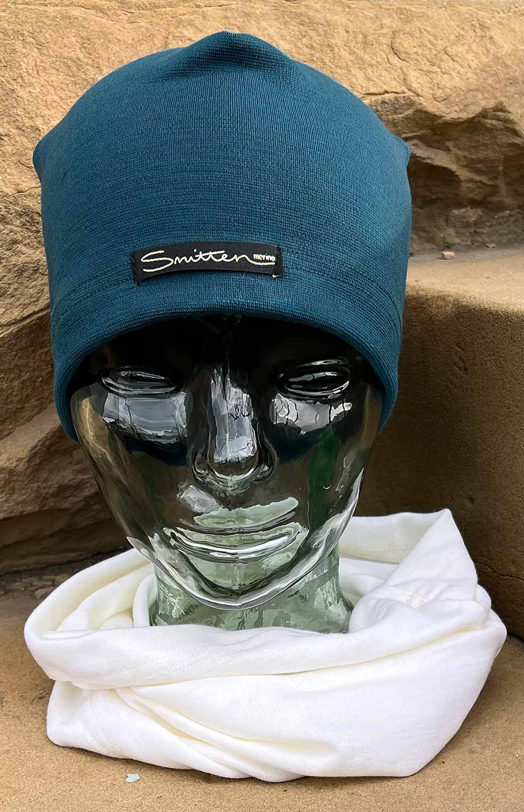 Ivory Unisex Merino Wool Thermal Neck Warmer Neck Gaiter