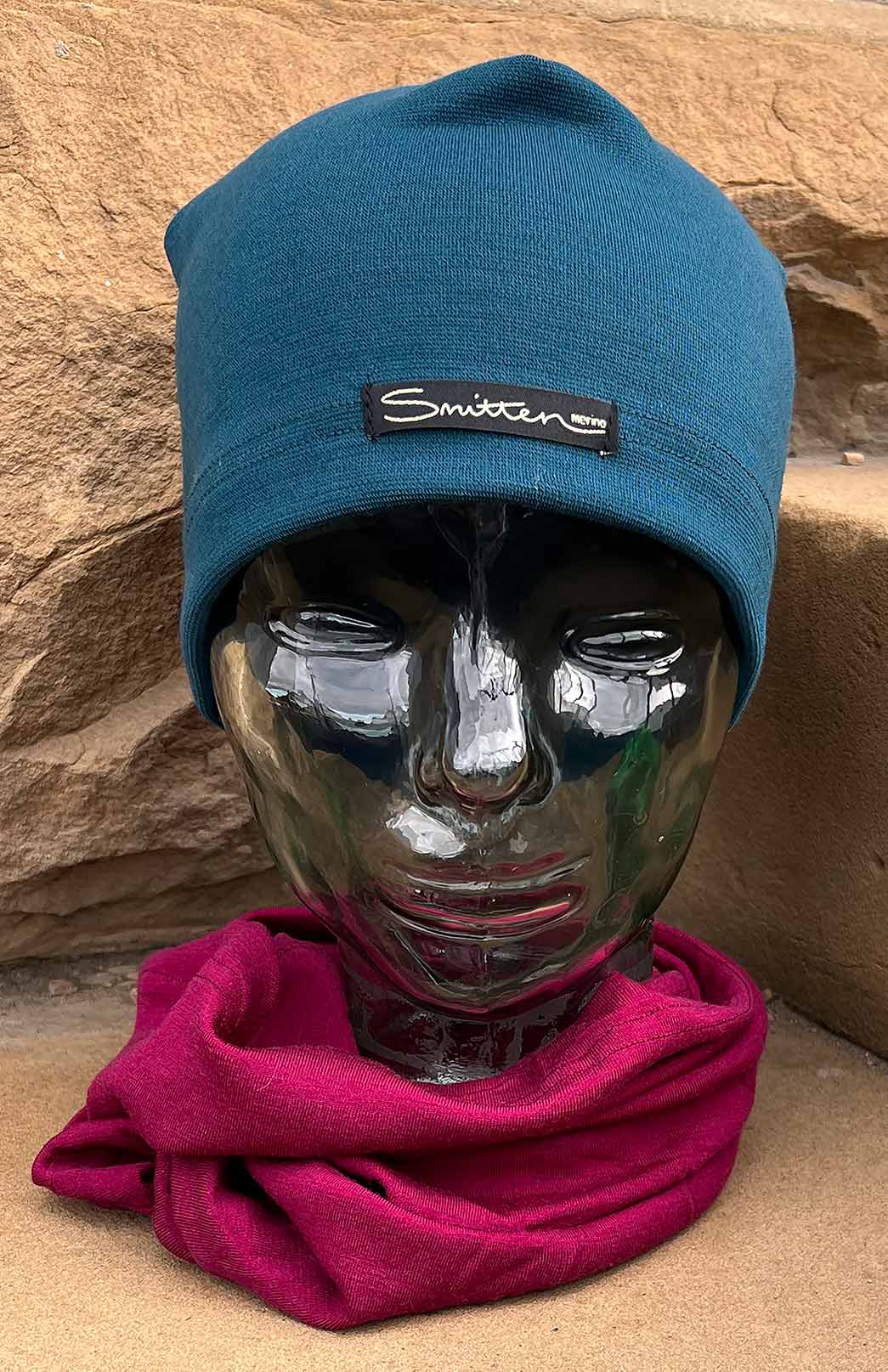 Magenta Unisex Merino Wool Thermal Neck Warmer Neck Gaiter