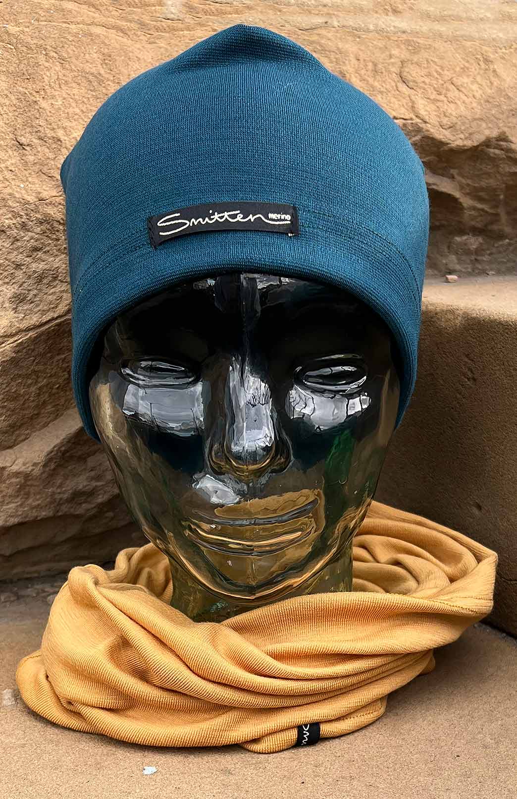 Mustard Yellow Unisex Merino Wool Thermal Neck Warmer Neck Gaiter