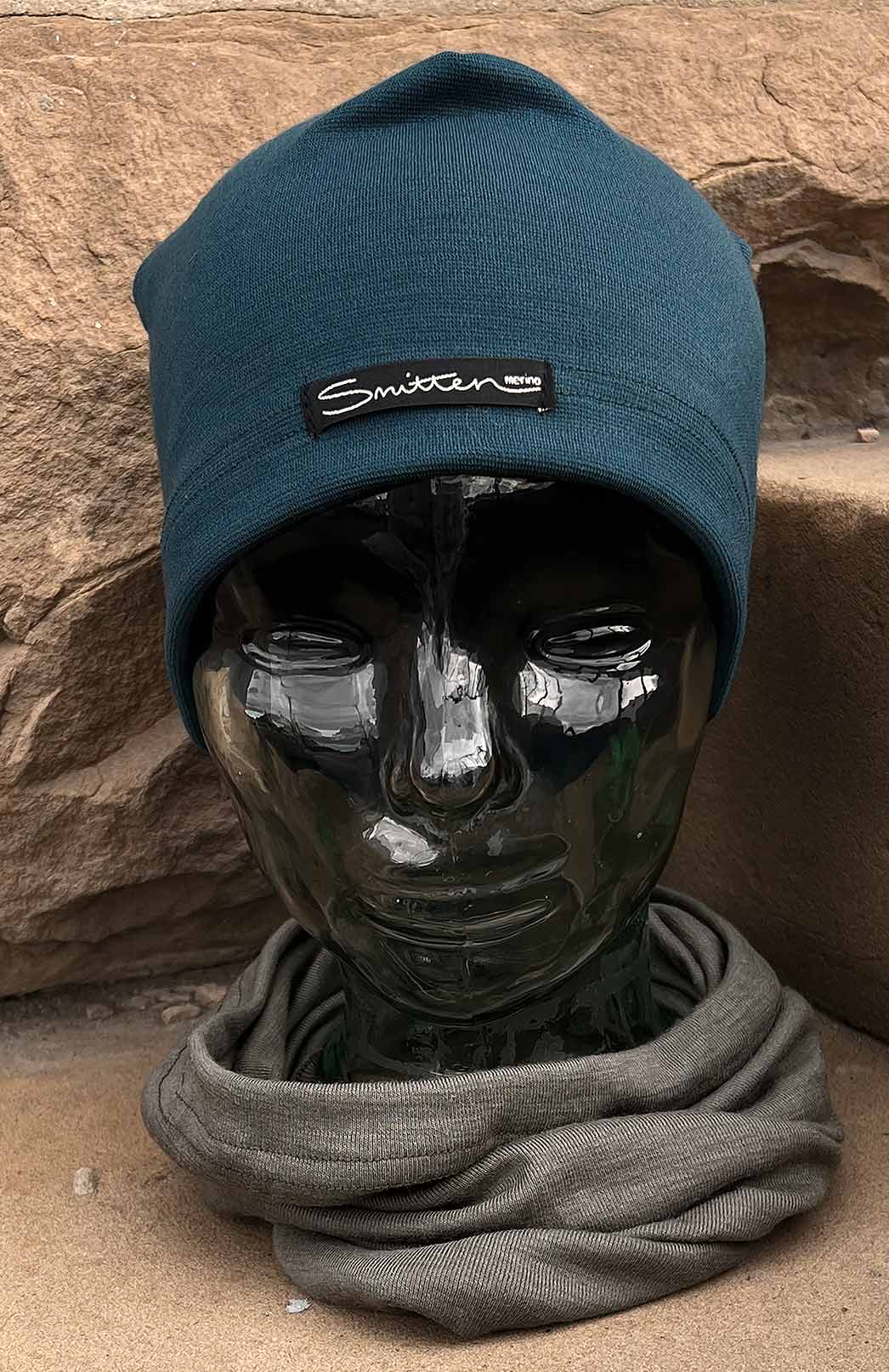 Olive Green Unisex Merino Wool Thermal Neck Warmer Neck Gaiter