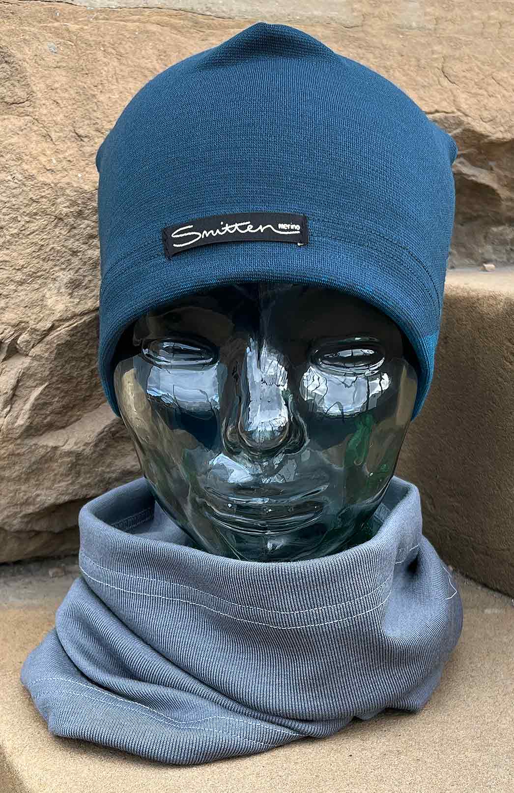 Pebble Grey Unisex Merino Wool Thermal Neck Warmer Neck Gaiter