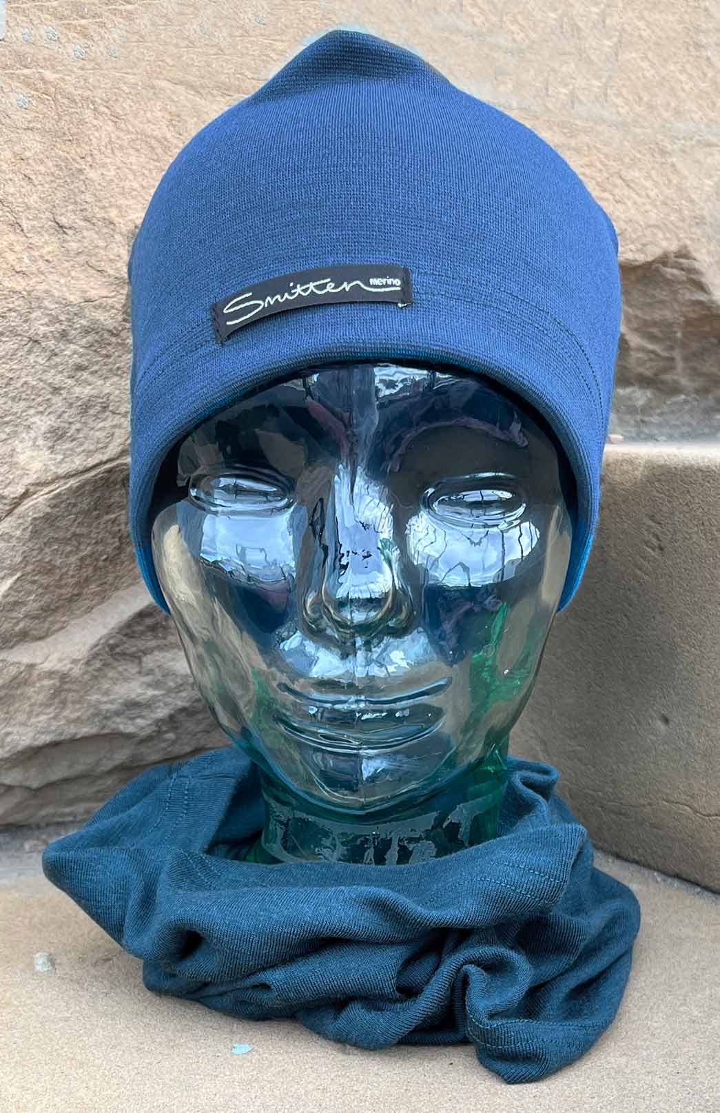Storm Teal Unisex Merino Wool Thermal Neck Warmer Neck Gaiter