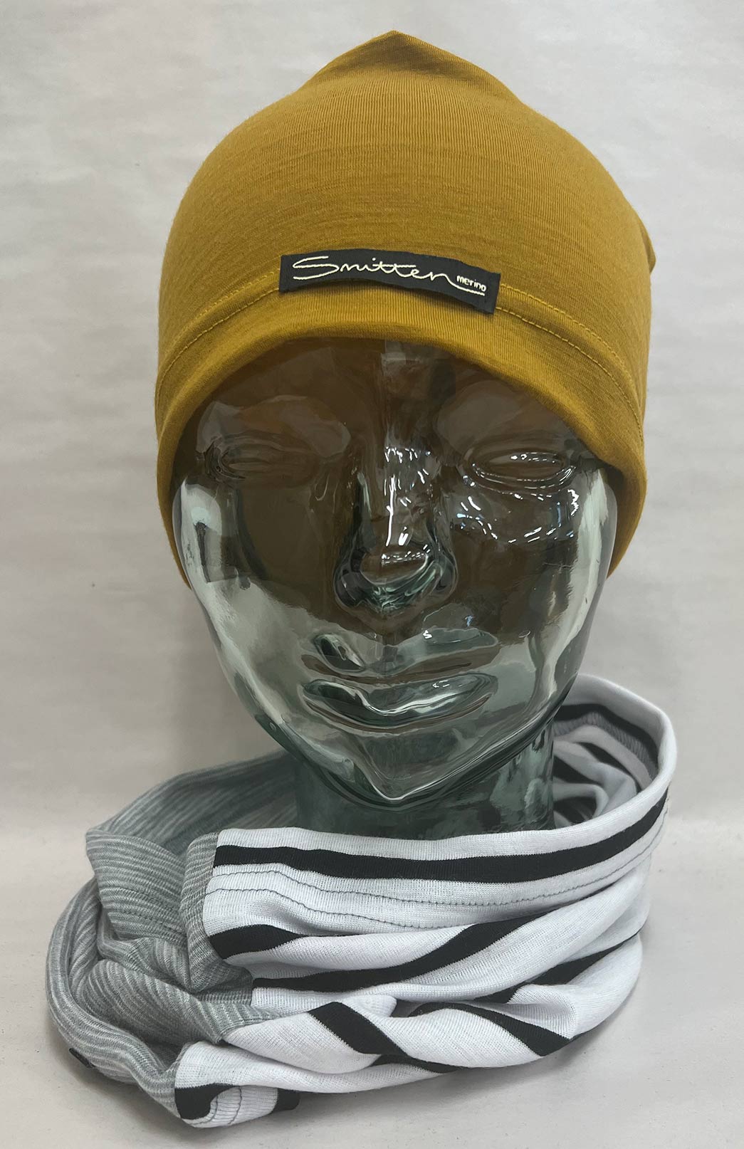 Mustard Yellow Unisex Merino Wool Skull Cap Lightweight (170g) Beanie