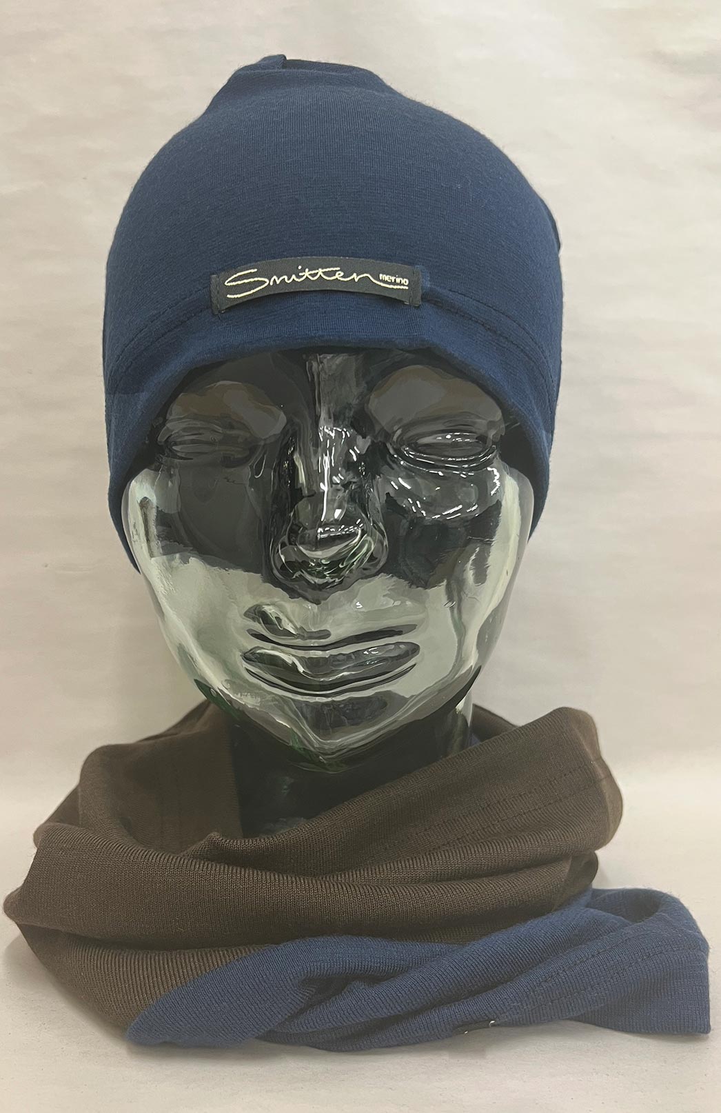 Navy Blue Unisex Merino Wool Skull Cap Lightweight (170g) Beanie