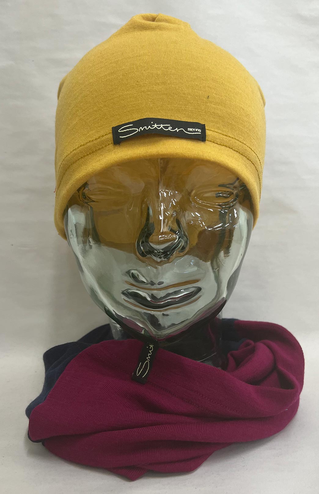 Yellow Unisex Merino Wool Skull Cap Lightweight (170g) Beanie