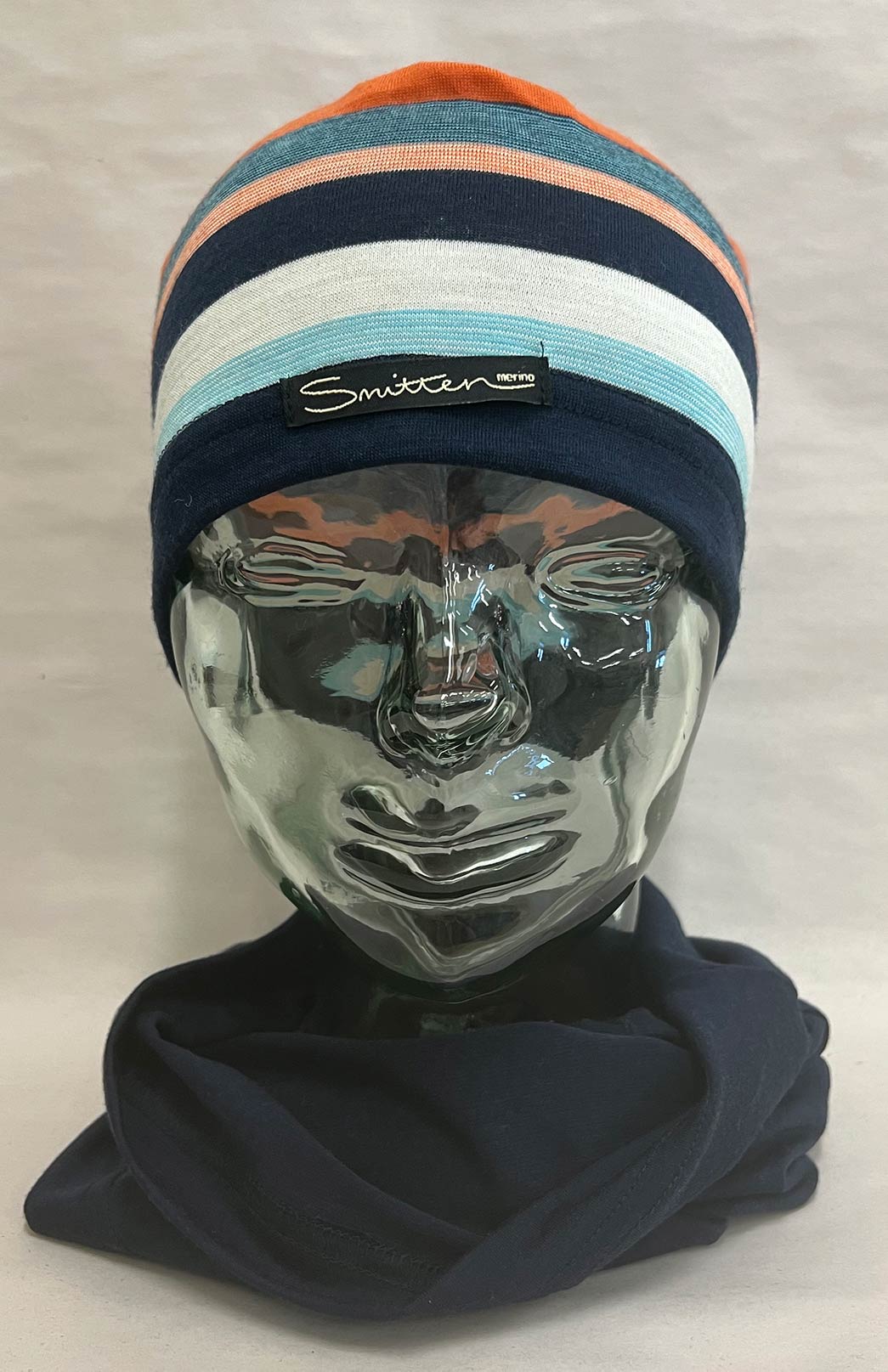 Navy Blue Unisex Merino Wool Thermal Neck Warmer Neck Gaiter