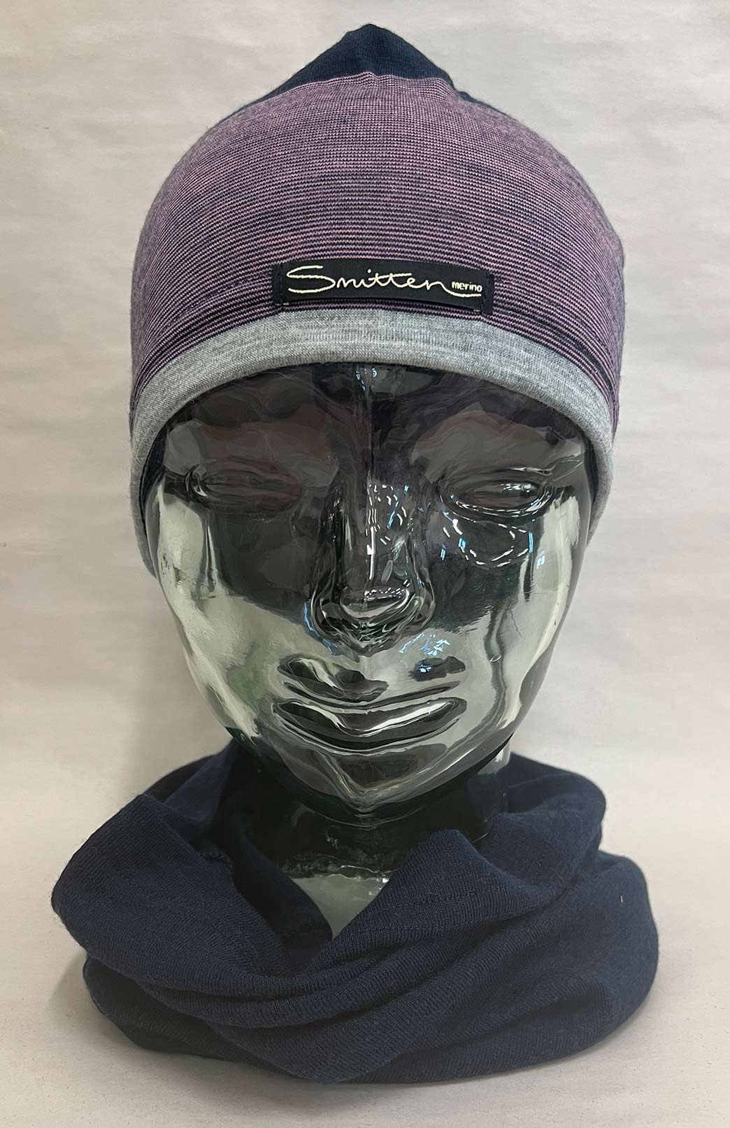 Navy Blue Unisex Merino Wool Thermal Neck Warmer Neck Gaiter