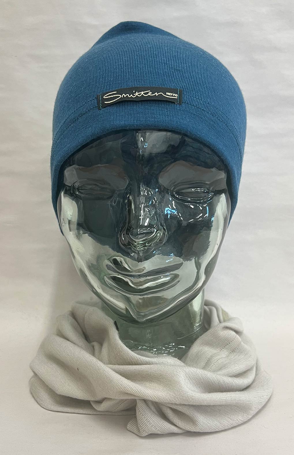 Storm Teal Unisex Merino Wool Loose Fit Mid-weight Beanie