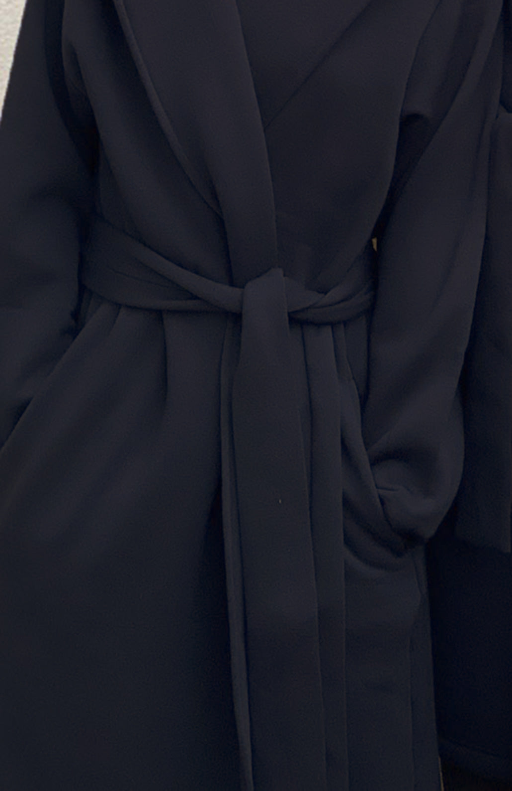 Black Fleece Merino Wool Belt Tie