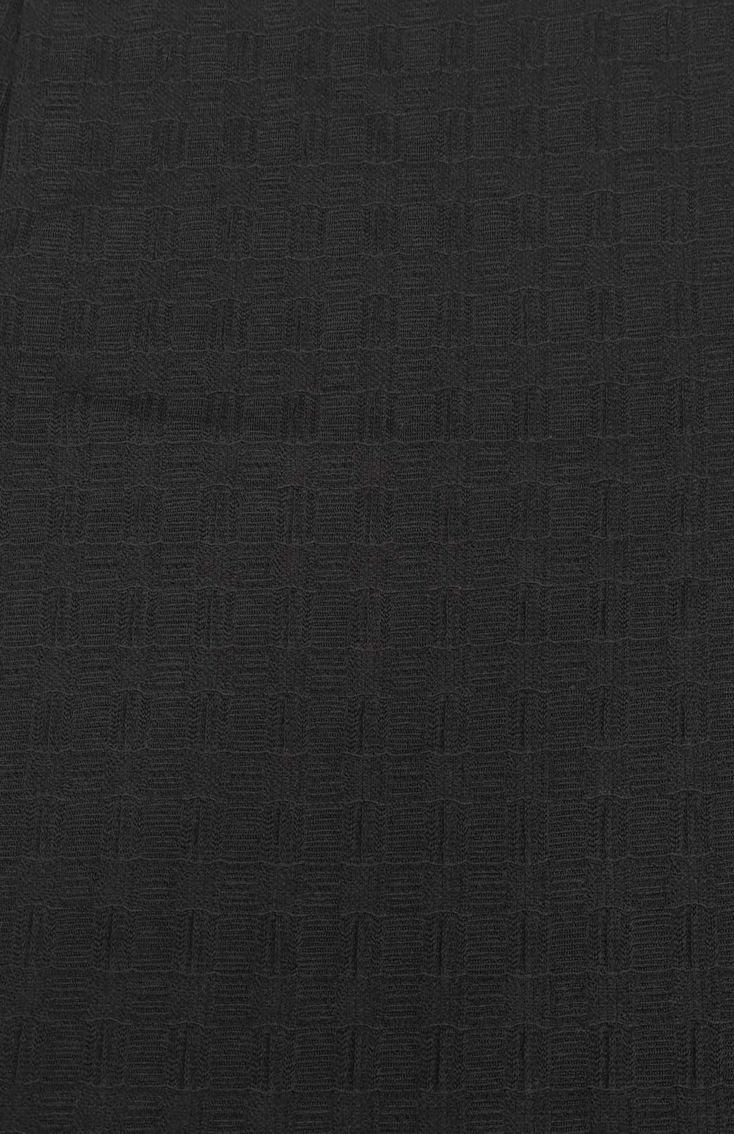 Black Check Women's Patterned Scarf