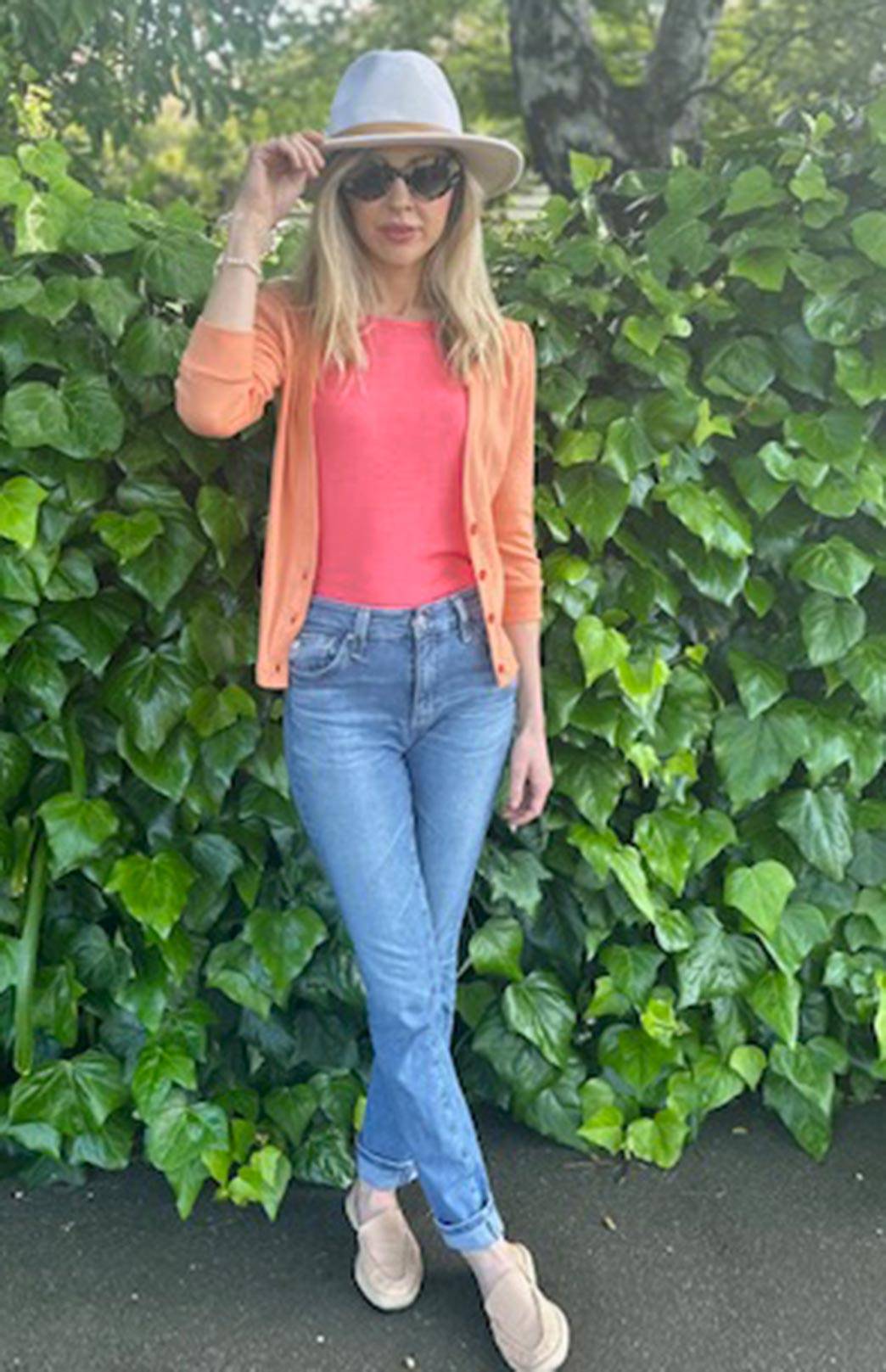 Guava Women's Merino Wool Crop Cardigan with 3/4 Sleeves