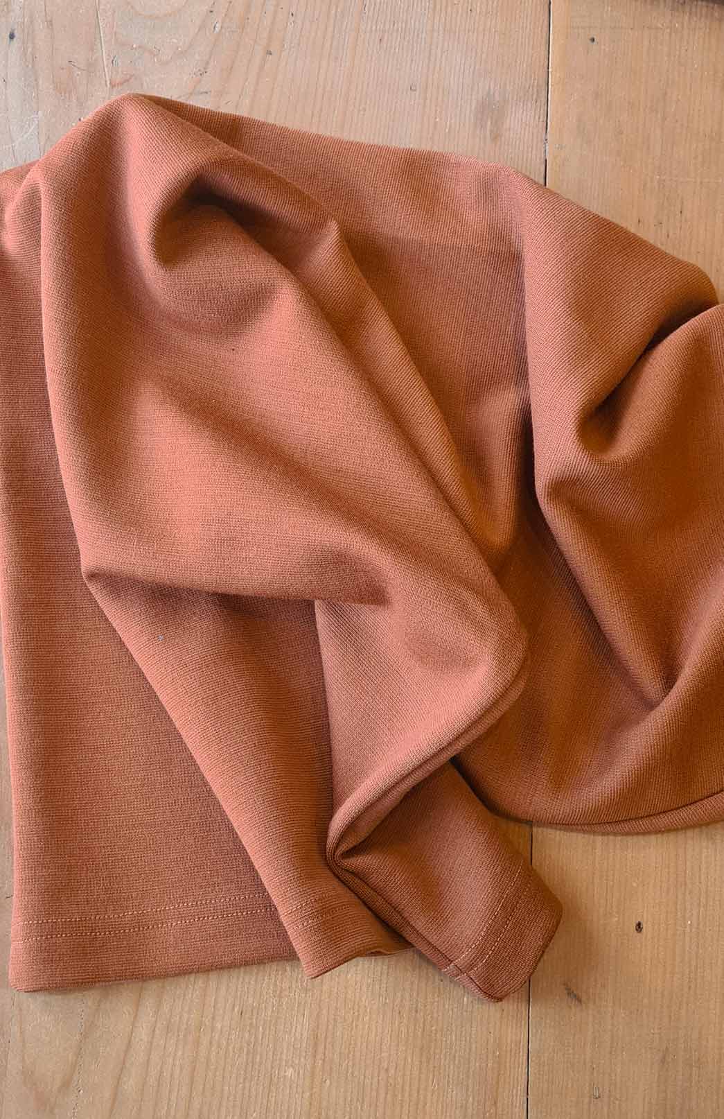 Cinnamon Superfine Merino Wool Dressing Gown