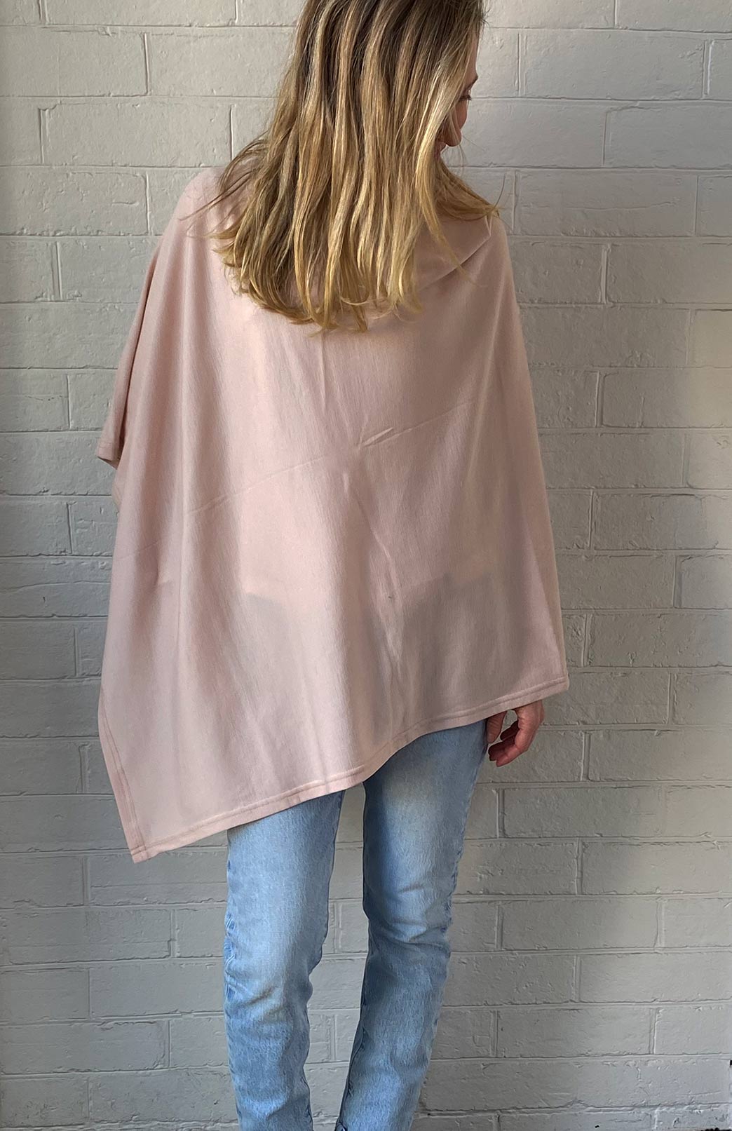 Nude Women's Merino Wool Plain Poncho