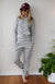 Light Grey Marl Women&#39;s Organic Cotton Lounge Pants
